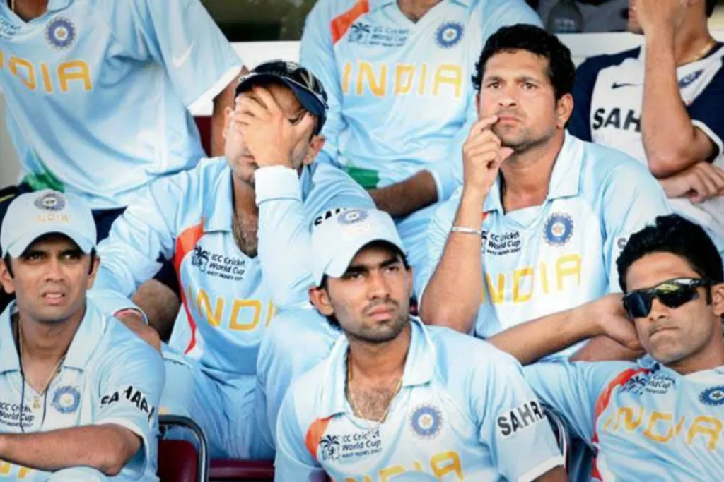 Indian cricket team after defeat, ICC World Cup 2007