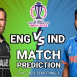 India vs New Zealand Semi Final Match Prediction, ICC Men's ODI World Cup 2023, 1st Semi-final