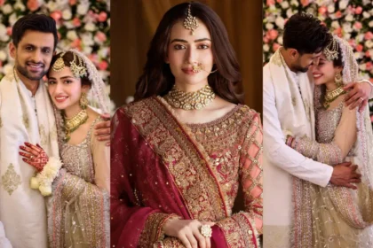 Wedding photo of Shoaib Malik and Sana Javed, Who is Sana Javed?